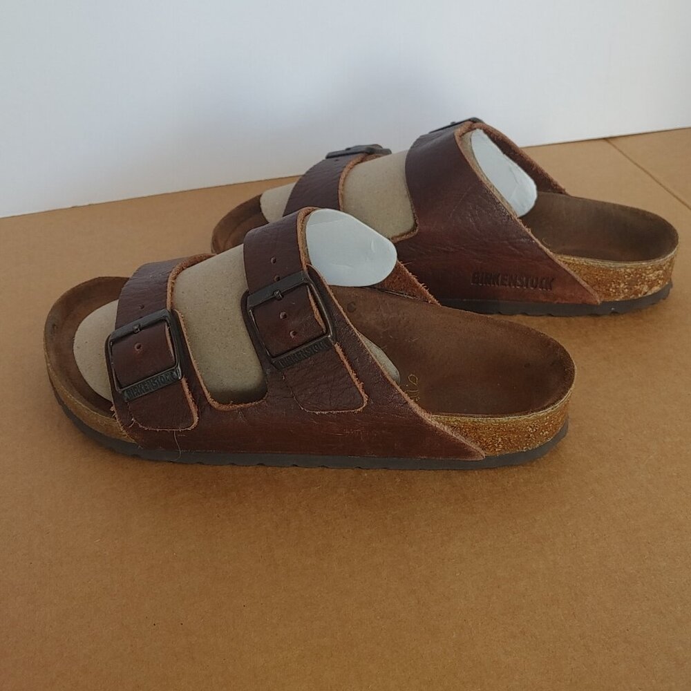 Birkenstock Brown Leather Sandals - Size 36 - Picture 15 of 15